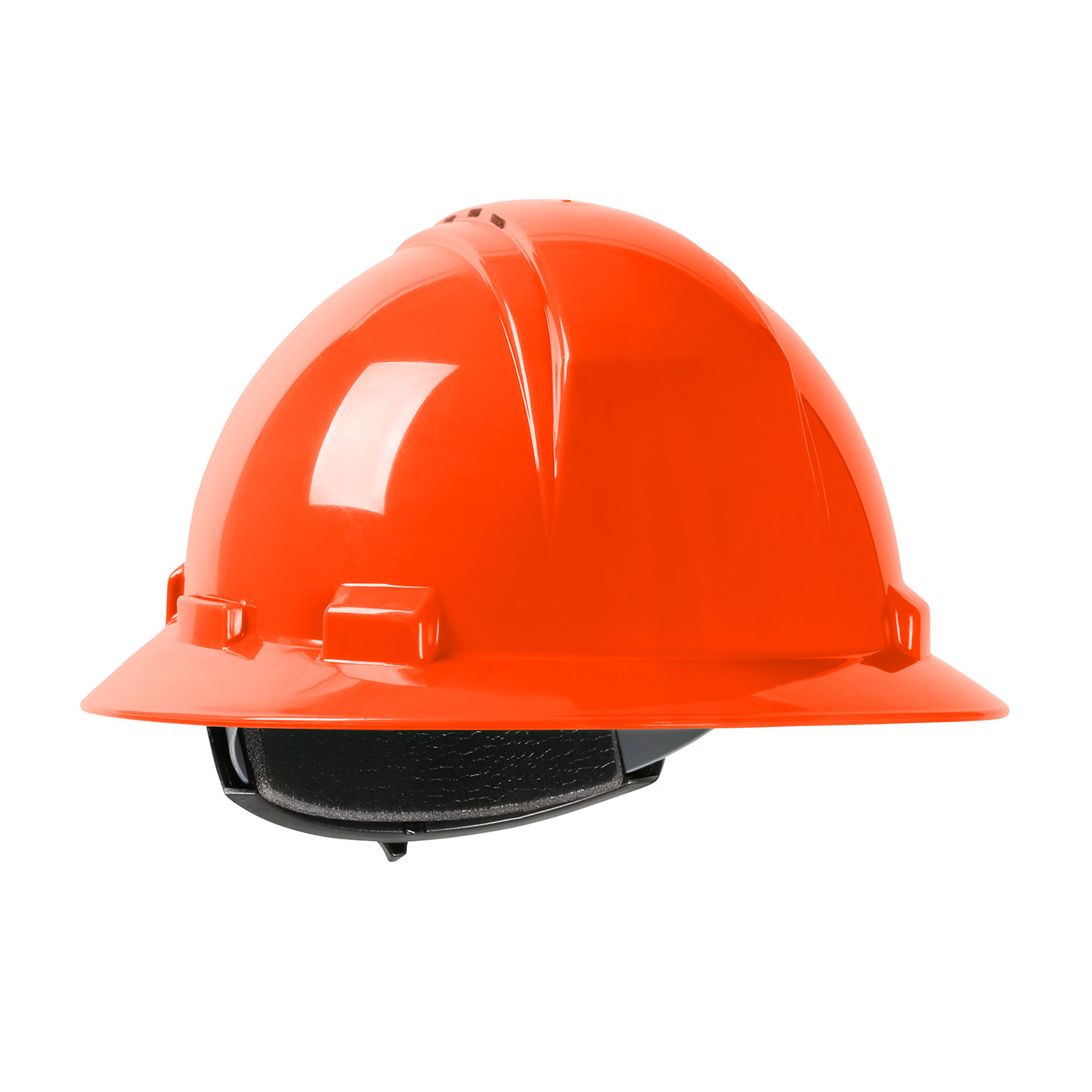 280-HP261RV PIP® Dynamic Kilimanjaro™ Vented Full Brim Hard Hat with HDPE Shell, 4-Point Textile Suspension and Wheel Ratchet Adjustment - Orange